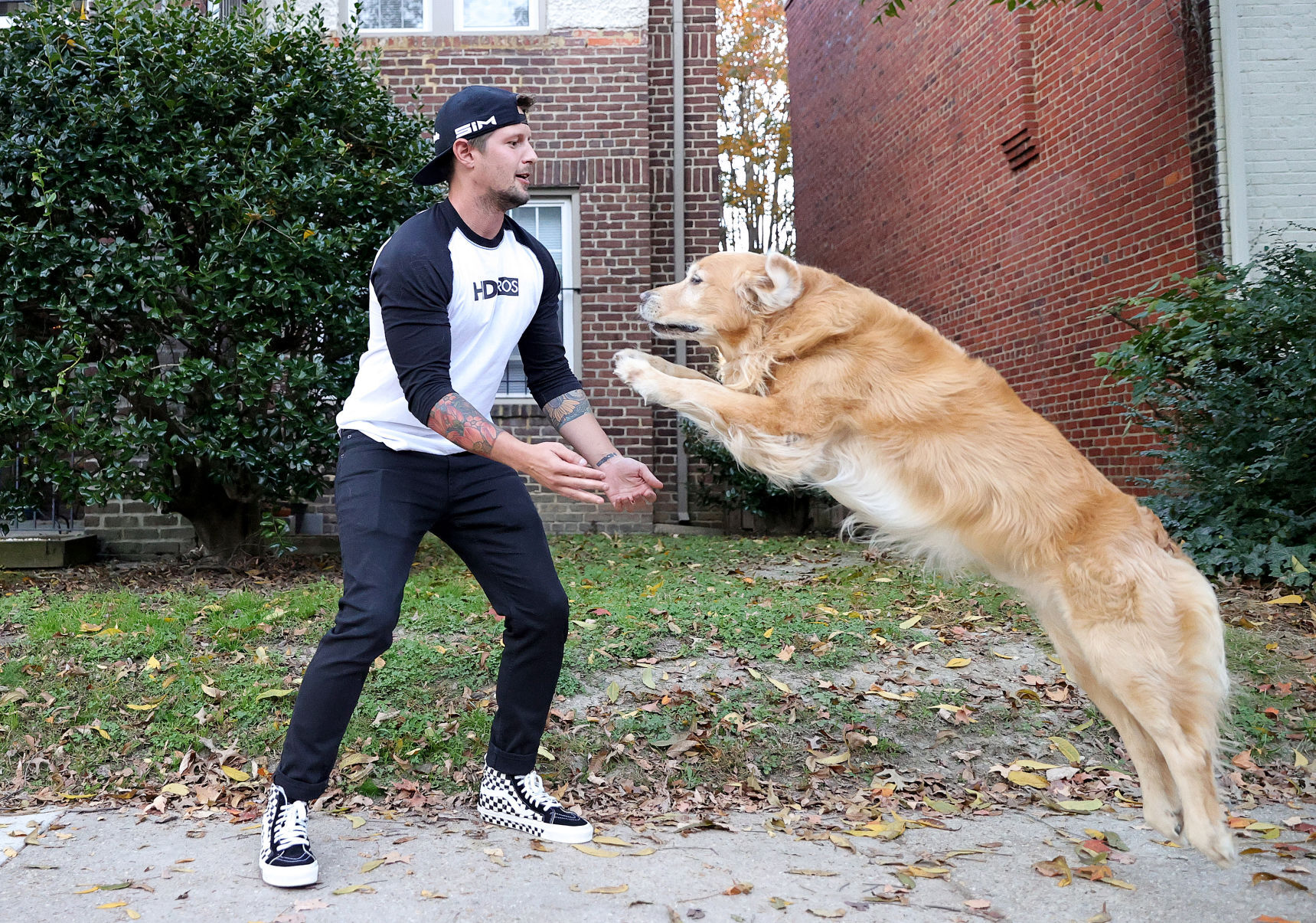 Nick Kime and his dog, Riley (copy)